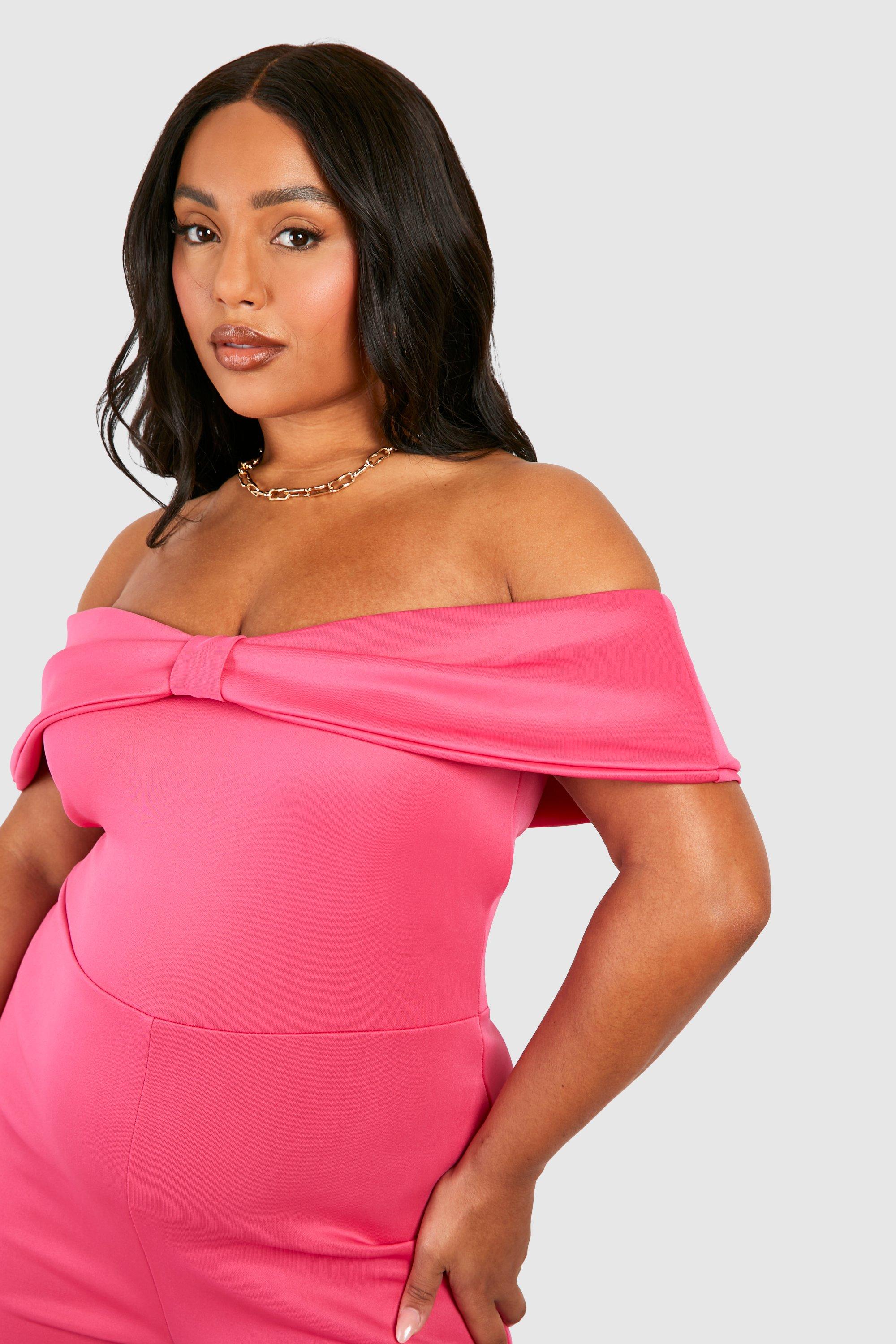 Plus size bardot jumpsuit online